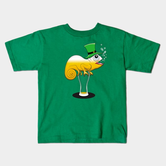 Funny St Patricks day Beer drinking animal Kids T-Shirt by TMBTM